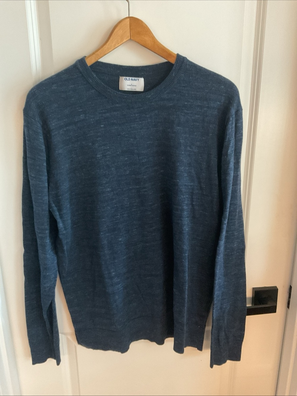 Old Navy - Heathered Navy Crewneck Sweater - Men’s Size Large